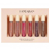 Set rujuri de buze, Handaiyan, Rose Matte Liquid Lipstick, 6 , A