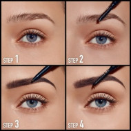 Creion sprancene Max Factor Brow Slanted Pencil, 05 Black Brown