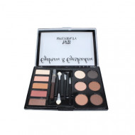 Kit fard sprancene si fard de ochi, Makeup, pensule incluse