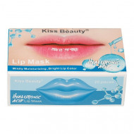 Masca pentru buze, Kiss Beauty, Lip Mask, Acid Hialuronic, 20 bucati