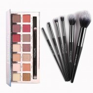 Pachet machiaj Cadoul Perfect: Trusa farduri + Set pensule Focallure