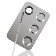 Paleta mixare machiaj din inox, PRO 02