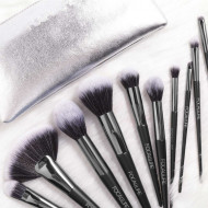 Set 10 pensule machiaj Focallure, borseta inclusa