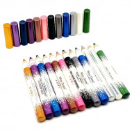 Set 12 creioane ochi waterproof, Miss Demi, Lunga Durata