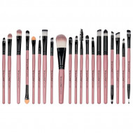 Set 20 pensule machiaj SensoPro, Pink, Husa depozitare inclusa