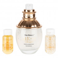 Set Machiaj, ser cu colagen, Kiss Beauty, 24k Gold