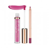 Set ruj si creion de buze, Ushas, Lip Gloss Lip Pencil, 06