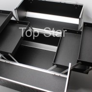 Geanta pentru depozitarea cosmeticelor din aluminiu, model mare