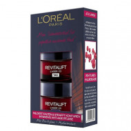 Pachet 2 creme zi si noapte, Loreal, Revitalift Laser X3, Mini, 2 x 15 ml