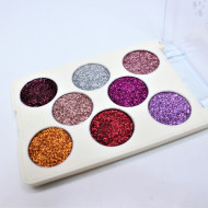 Paleta fard de ochi, Gulflower, Glitter Sequins, 01