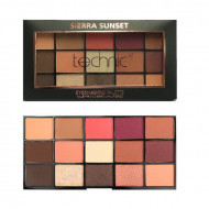 Paleta farduri de pleoape Technic Sierra Sunset , 15 culori