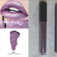 Ruj de buze metalic Focallure Lips Matte Metallic, Nuanta 25 Fuchsia Lavender