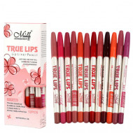 Set 12 creioane de buze Menow, True Lips