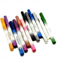 Set 12 creioane ochi waterproof, Miss Demi, Lunga Durata