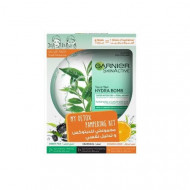 Set 4 Masti de fata, Garnier, My Detox Pampering Kit