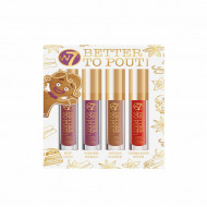 Set 4 ruj de buze W7 Better To Pout