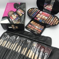 Set cadou: Trusa machiaj 130 farduri + Set Pensule par natural + husa depozitare