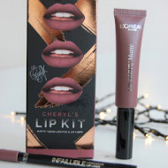 Set ruj de buze + creion contur Loreal X Cheryl Lip Kit Paint It Greige
