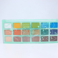 Paleta farduri de ochi, Ushas, Eyeshadow Glitter, 18 culori