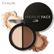 Pudra contur + iluminator Focallure Duo, 02
