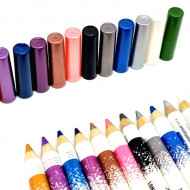Set 12 creioane ochi waterproof, Miss Demi, Lunga Durata