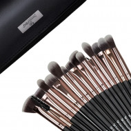 Set 15 pensule machiaj Senso Pro Milano Black Rose Gold + Borseta