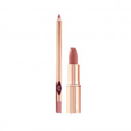 Set Ruj de buze + Creion de buze Charlotte Tilbury, Nuanta Pillow Talk