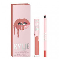 Set ruj de buze si creion, Kylie, Matte Lip Kit, 704 Sweater Weather
