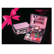 Trusa Machiaj + Geanta depozitare cosmetice Magic Color Makeup Kit Pink Secret
