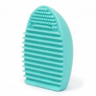 Brush Egg - Accesoriu din silicon pentru curatarea pensulelor de machiaj, Culoarea Albastru