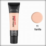 Fond de ten Loreal Infallible 24h Mattifying, Nuanta 11 Vanilla