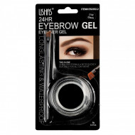 Gel sprancene Ushas Waterproof Eyebrow Gel, 01 Black