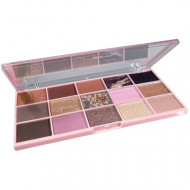 Paleta fard de pleoape, Technic, Pressed Pigment, Unconditional, 15 culori