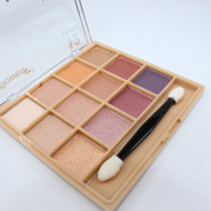 Paleta farduri de ochi, Gulflower, Eyeshadow Matte Shimmer, 12 culori, 01