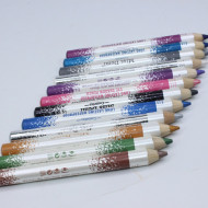 Set 12 creioane ochi waterproof, Miss Demi, Lunga Durata