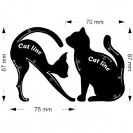 Set 2 sabloane eyeliner , Makeup, Cat Line