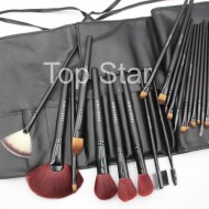 Set 24 pensule machiaj Fraulein38 Black + Borseta depozitare