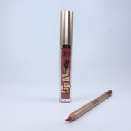 Set ruj de buze si creion, Ushas, Matte, Waterproof, 12