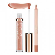 Set ruj si creion de buze, Ushas, Lip Gloss Lip Pencil, 10