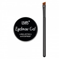 Gel sprancene Ushas Waterproof Eyebrow Gel, 01 Black