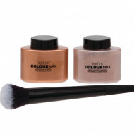 Kit machiaj pudra iluminatoare,pudra bronzanta,pensula aplicare Technic Glow All Night