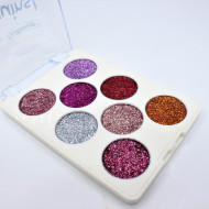 Paleta fard de ochi, Gulflower, Glitter Sequins, 01