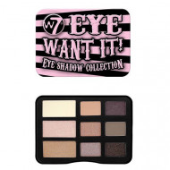 Paleta farduri pleoape, W7, Eye Want It, 9 nuante
