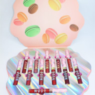 Set 12 rujuri de buze, Iman Of Noble, Nude Matte Lip Gloss, Macarons