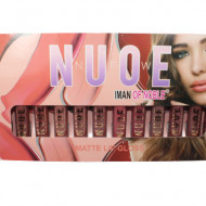 Set 12 Rujuri de buze lichide, Iman Of Noble, Nude, Matte