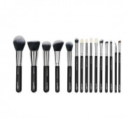Set 15 Pensule Machiaj, Luxorise, Silver, Borseta inclusa