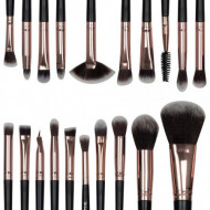 Set 20 pensule machiaj Senso Pro Milano Black Gold + Borseta