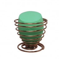 Set Burete Machiaj si Suport Metalic Makeup, Verde