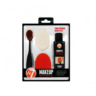 Set curatare pensule si aplicatoare machiaj W7 Makeup Kit, 4 piese
