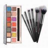 Pachet Cadou: Paleta farduri de ochi + pensule machiaj Focallure
